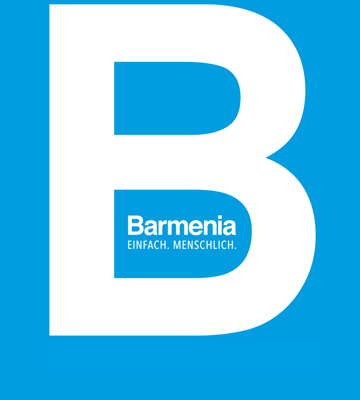 Logo des Barmenia Vertriebszentrums in Karlsruhe