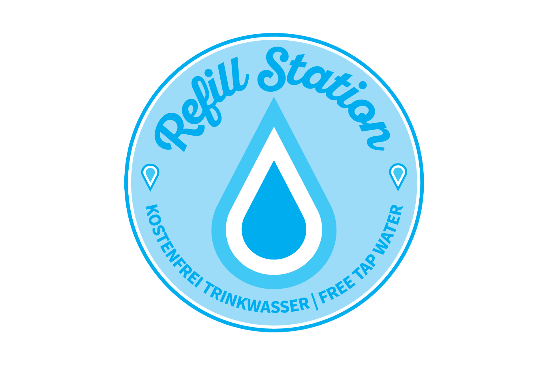 Teilnehmer der Initiative "Refill Deutschland" - Einfach mit einer Trinkflasche vorbei kommen und kostenlos fülle ich sie Ihnen wieder auf.