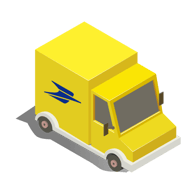 icone camion jaune