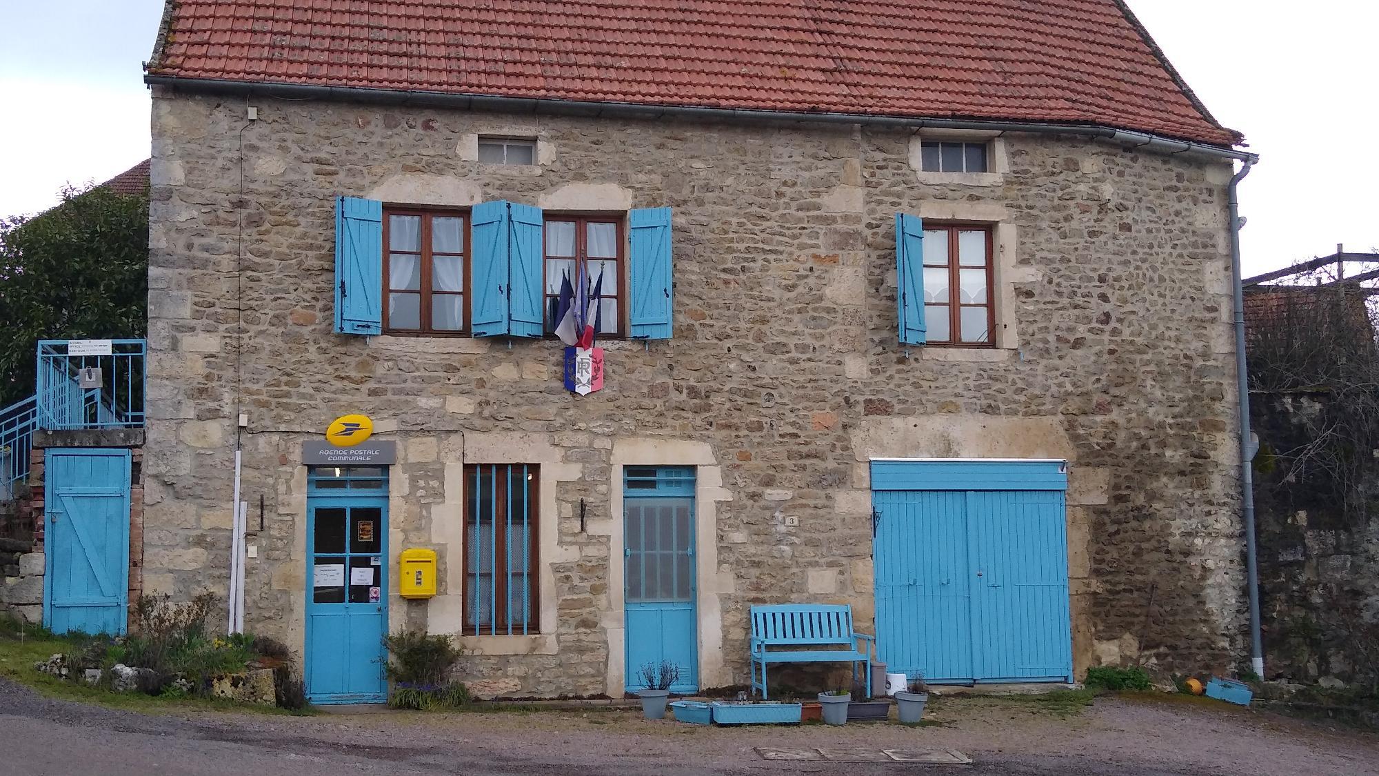 Carte Postale Ancienne – PRECY-sous-THIL – La Mairie