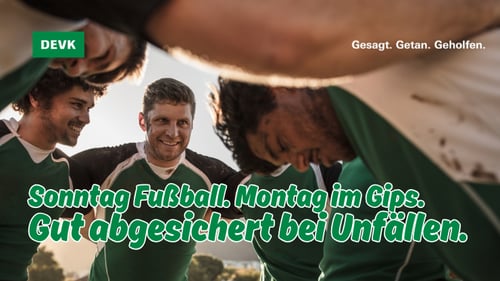 Sportverletzung beim Fußball – Beratung zur Unfallversicherung bei der DEVK Agentur Marcel Reisch in Oberhausen