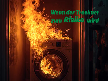 Brennender Wäschetrockner bei Kellerbrand in March-Holzhausen – Versicherung March für Hausrat und Wohngebäude