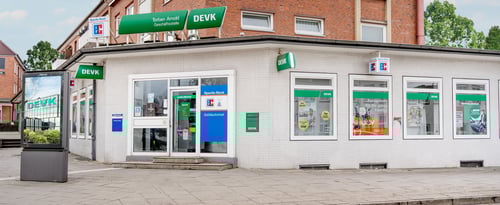 Außenansicht der Geschäftsstelle in Hamburg-Lurup