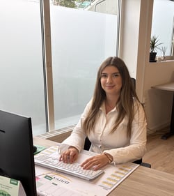 Auszubildende Denise Tkatschenko in Abd Waldsee