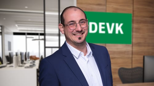 Sie sehen Sascha Budnik Bezirksleiter der DEVK für Jena und Apolda