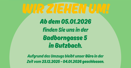 Umzugs-Hinweis DEVK Marco Hock in Butzbach mit Umzugsdatum und neuer Adresse