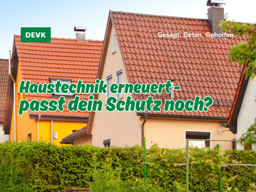 Modernisierung von Wohnhäusern. Haustechnik erneuern.