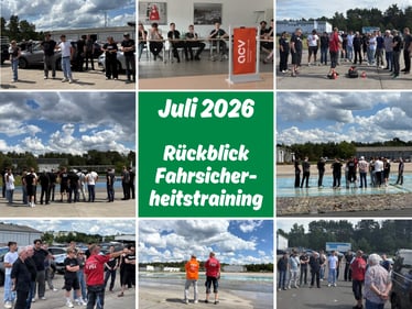 Jens Lenarth beim Fahrsicherheitstraining in Berlin mit Fahrübungen zum Bremsen und sicheren Reagieren