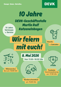 DEVK Martin Ralf in Katzenelnbogen: Jubiläum 10 Jahre Informationsblatt