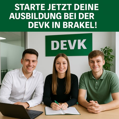 Wir bilden aus in der DEVK Agentur in Brakel