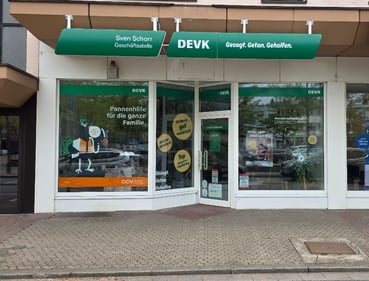Außenansicht der DEVK Geschäftsstelle in Lebach