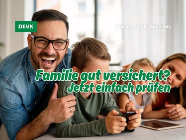Was ändert sich bei der Familienversicherung? Die DEVK Agentur Christian Weitze hilft Familien aus Gera, Schmölln und Pößneck bei der persönlichen Einordnung. Familie informiert sich bei der DEVK Agentur Christian Weitze in Gera über Änderungen der Familienversicherung und ihren zusätzlichen Gesundheitsschutz.