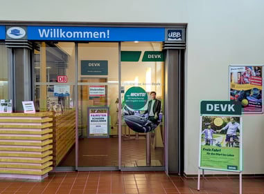 Unser DEVK Büro in Heringsdorf, direkt im Bahnhof der UBB