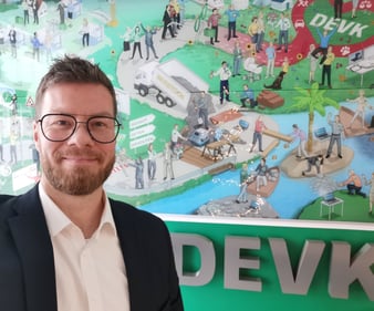 Foto zeigt DEVK-Agenturleiter Matthias Tepper, lächelnd.
