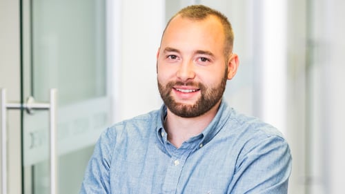 Joshua Krauß, Mitarbeiter der Geschäftsstelle Timothy Hanauer in Mainz