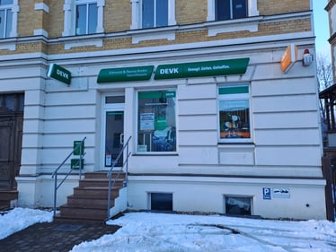 Das Foto zeigt die DEVK Agentur Edmund und Ronny Krohn in Lutherstadt Wittenberg in der Berliner Straße 19a