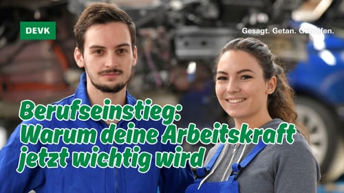 Beratung zur Berufsunfähigkeitsversicherung für Berufseinsteiger bei der DEVK Agentur Kemal Severi in Treuchtlingen.