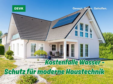 Modernes Wohnhaus mit PV-Anlage und moderner Haustechnik - Wasserschaden am Haus