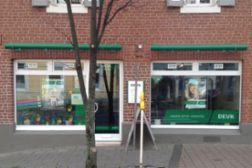 Das Foto zeigt die Geschäftsstelle in Jüchen