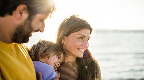 Unsere private Rentenversicherung für Ihre Rente
Fröhliche Familie am Strand