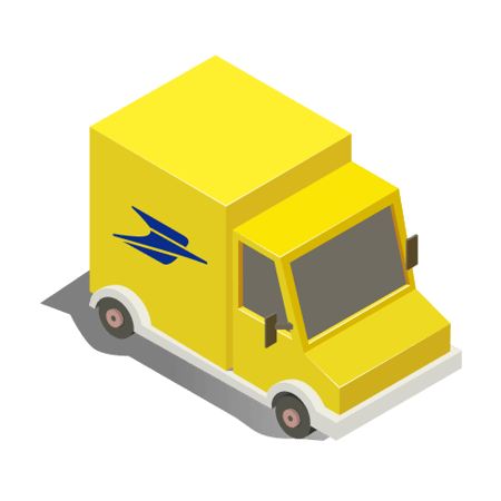 icone camion jaune