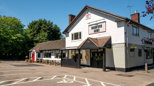 Exterior front of pub