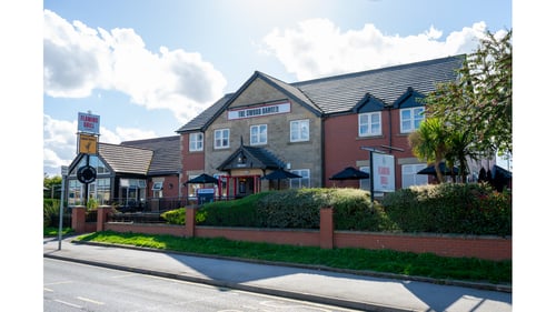 Exterior front of pub