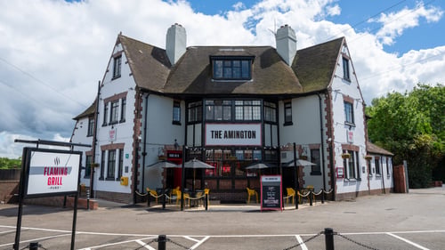 Exterior front of pub