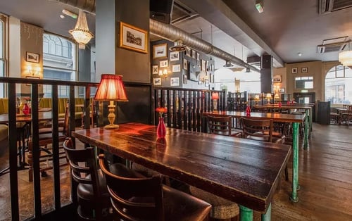 interior restaurant and seating area