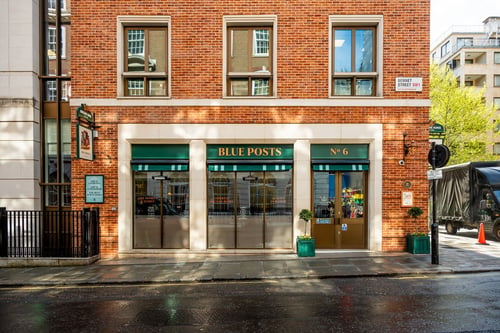 Exterior front of pub