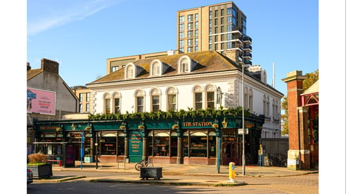 Exterior front of pub