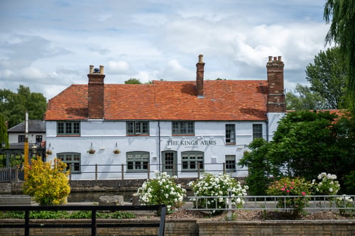 Exterior front of pub