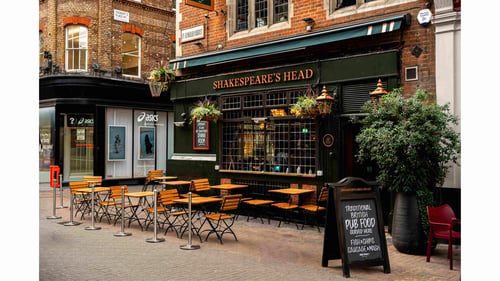 Exterior front of pub