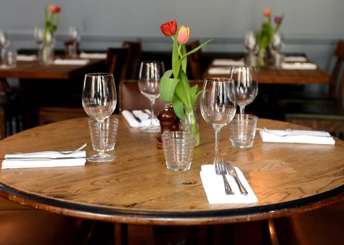 the dining area of a pub