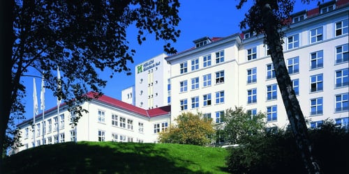 Das Helios Klinikum Aue von Außen