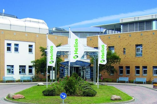 Die Helios Klinik Hettstedt von Außen