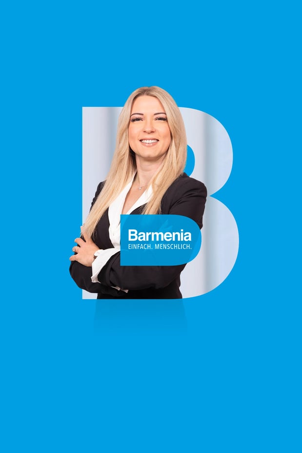 Sabrina Schäffner. Ihre Ansprechpartnerin für die Barmenia Versicherung in Karlsruhe.