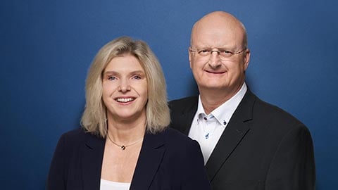 Hauptvertreterin Andrea Jäger und Hauptvertreter Bernd Jäger