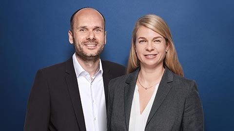Hauptvertreter Dennis Hausmann und Hauptvertreterin Franziska Berger