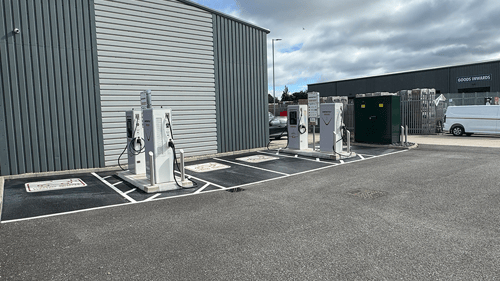EV charging made easy by InstaVolt at Purlieu Construction Company, Hardley Industrial Estate, Southampton, SO45 3NR