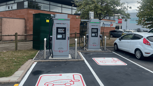 InstaVolt ultra-rapid EV chargers at McDonald's The Boulevard, Brierley Hill.