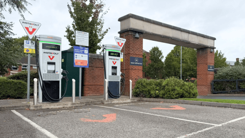 InstaVolt rapid EV chargers near McDonald’s on Turton Street, Manchester