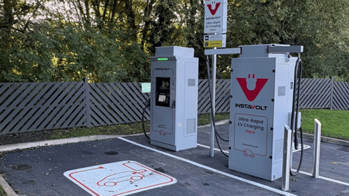 InstaVolt ultra rapid EV charging at McDonald's Congleton, Clayton Bypass