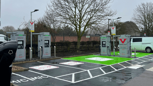 InstaVolt ultra-rapid EV chargers at McDonald's London Road, Hastingwood, Harlow