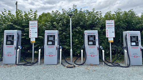 InstaVolt ultra-rapid EV chargers at The Pound Bed and Breakfast in Whitney-on-Wye
