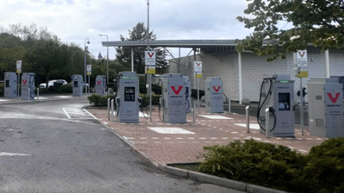 InstaVolt EV charging at Cyfarthfa Shopping Park