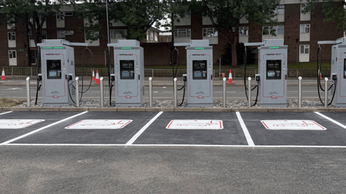 InstaVolt ultra rapid EV charging station at McDonald's Smethwick in Cape Hill, close to the A457 and local amenities.