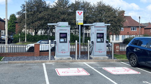 InstaVolt ultra rapid EV charging at Birmingham New Road, Coseley, Bilston