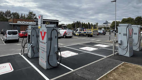 Ultra-rapid InstaVolt EV chargers at McDonald’s Doncaster Road, Denaby Main.