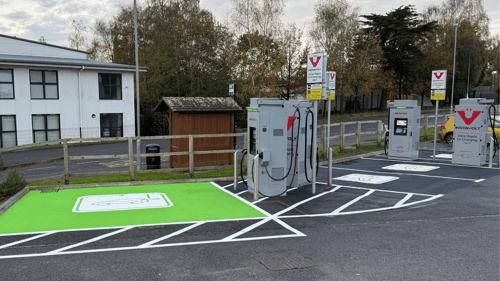 Ultra-rapid InstaVolt EV chargers at Ashdown Business Park, Uckfield
